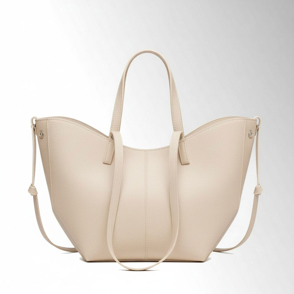 Borsa Butterfly con clip - Beige