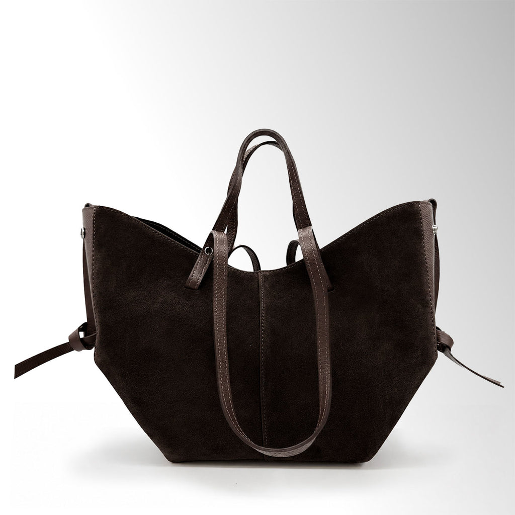 Borsa Butterfly con clip camoscio