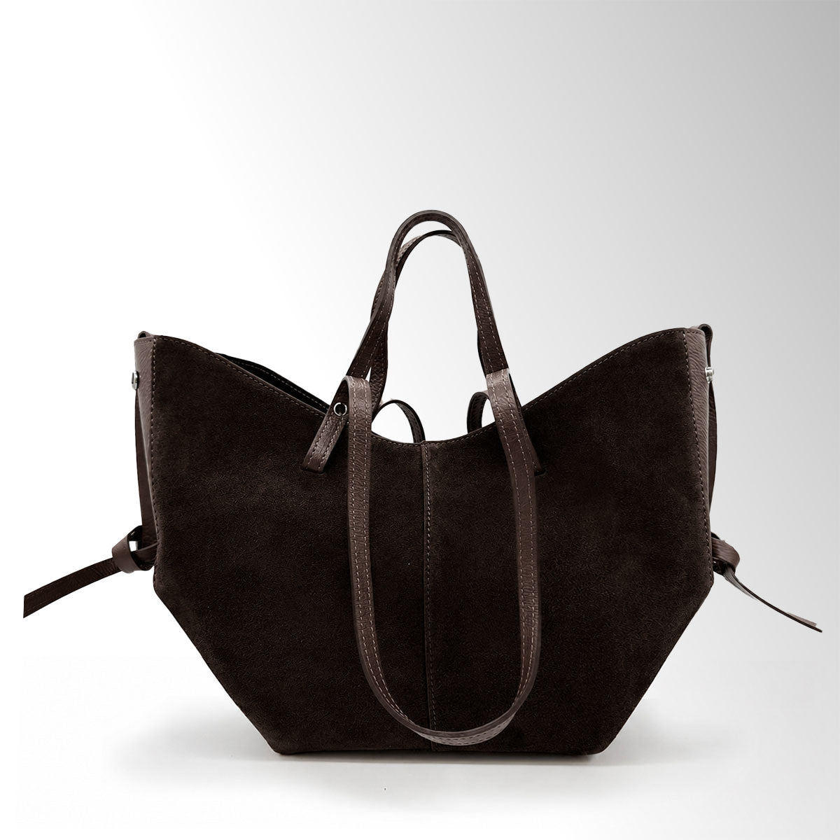 Borsa Butterfly con clip camoscio