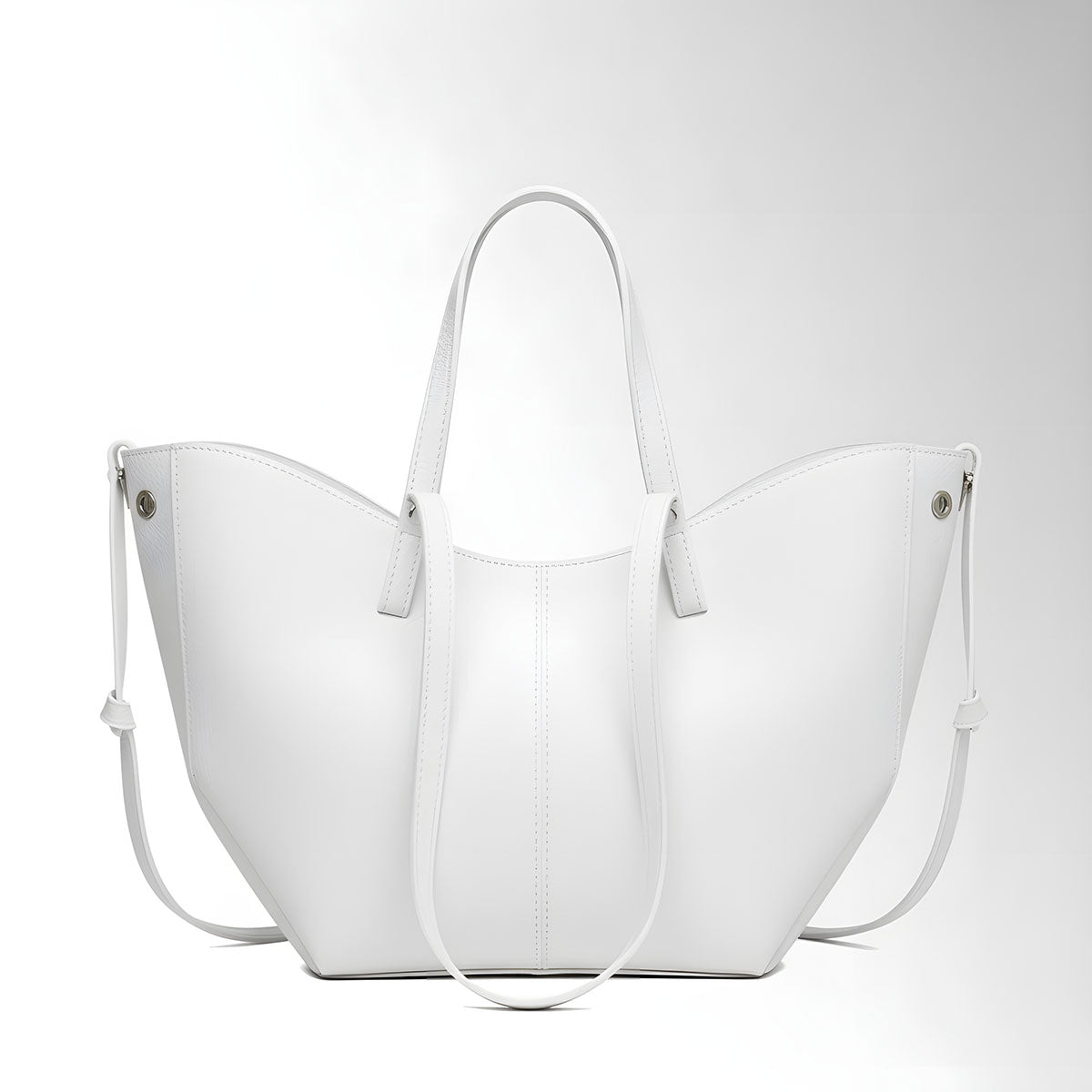 Borsa Butterfly con clip - Bianco