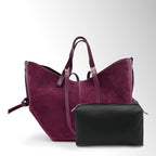 Borsa Butterfly con clip camoscio
