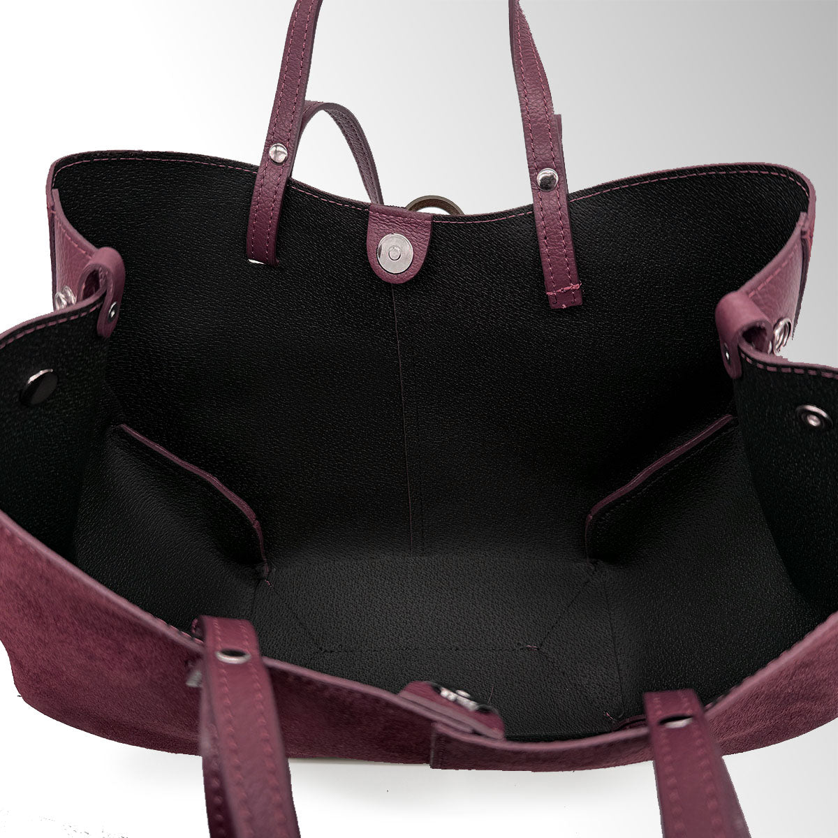 Borsa Butterfly con clip camoscio