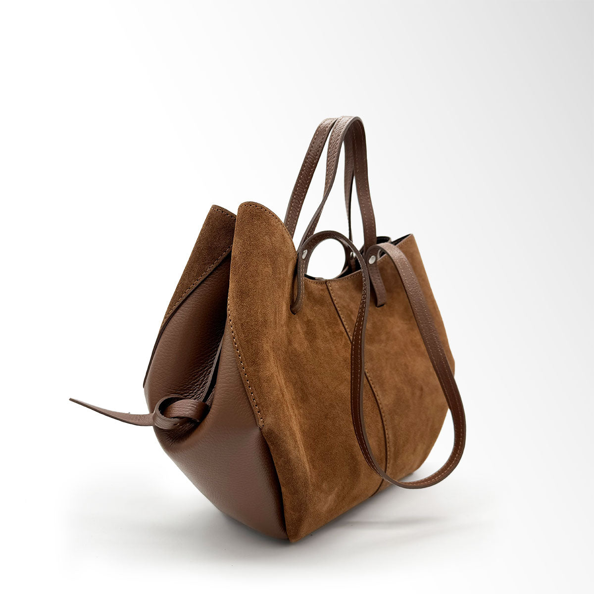 Borsa Butterfly con clip camoscio