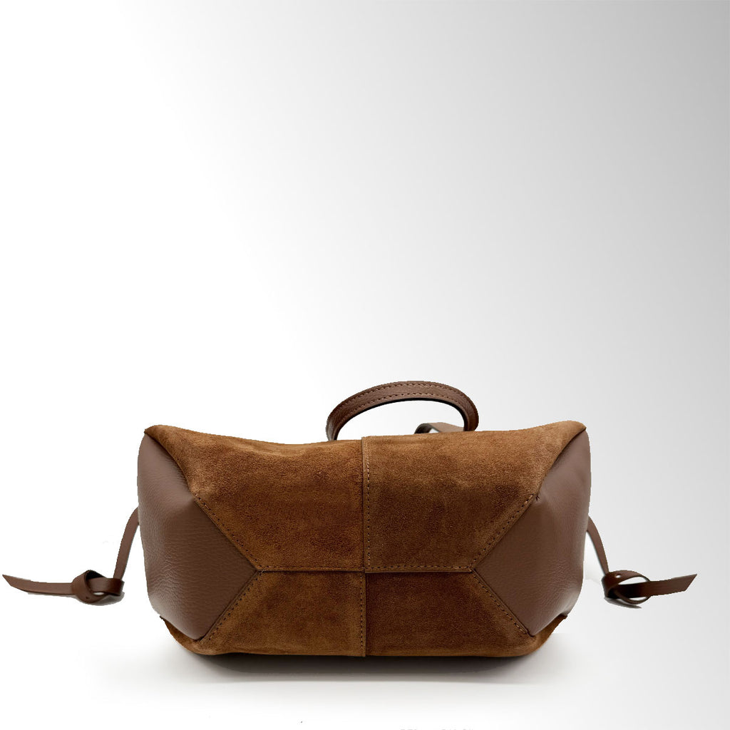 Borsa Butterfly con clip camoscio