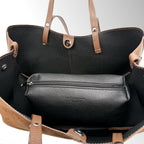 Borsa Butterfly con clip camoscio