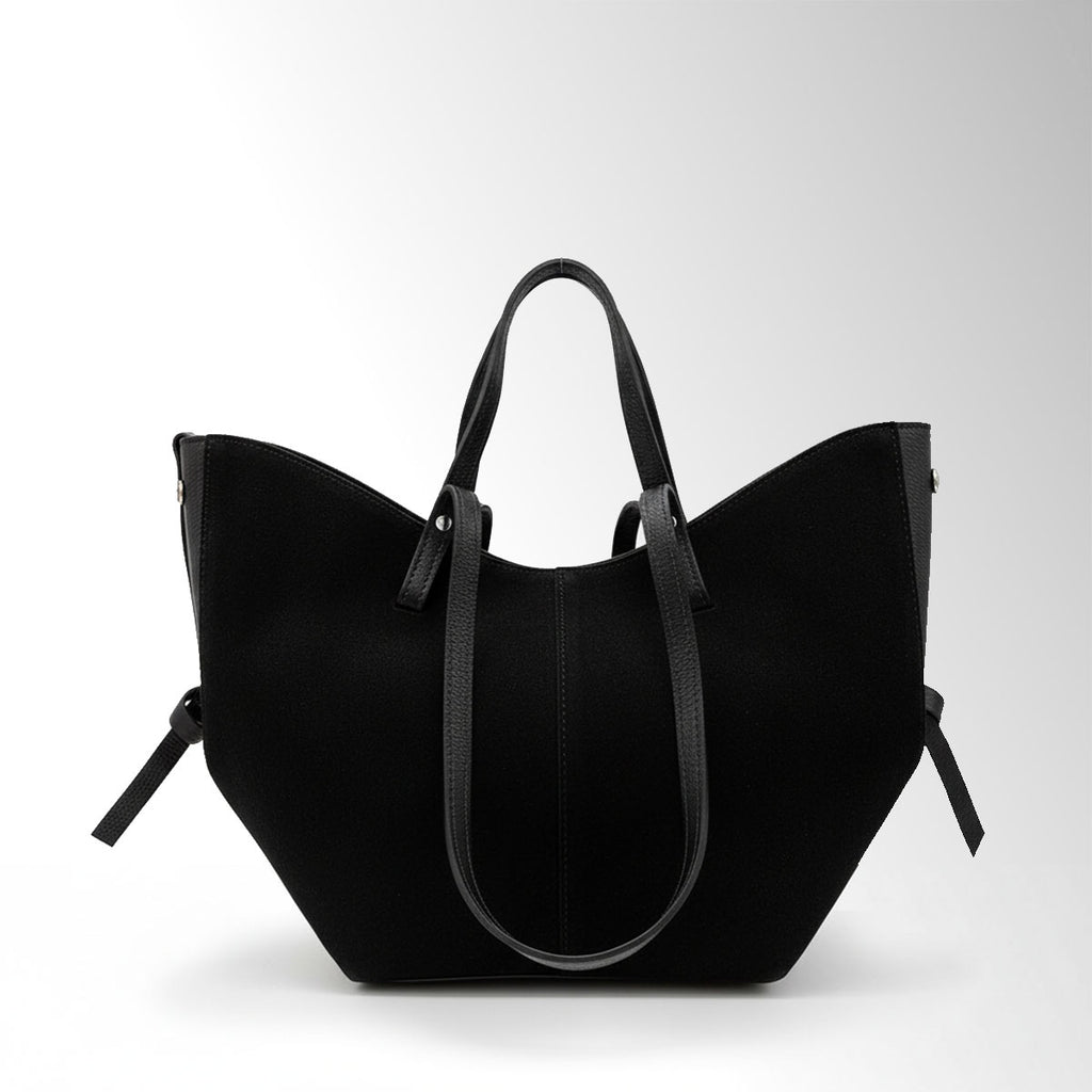 Borsa Butterfly con clip camoscio