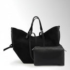 Borsa Butterfly con clip camoscio