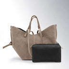 Borsa Butterfly con clip camoscio