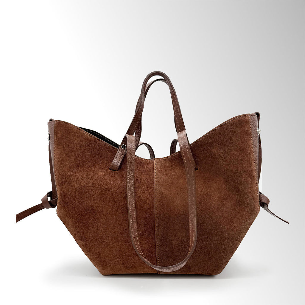 Borsa Butterfly con clip camoscio