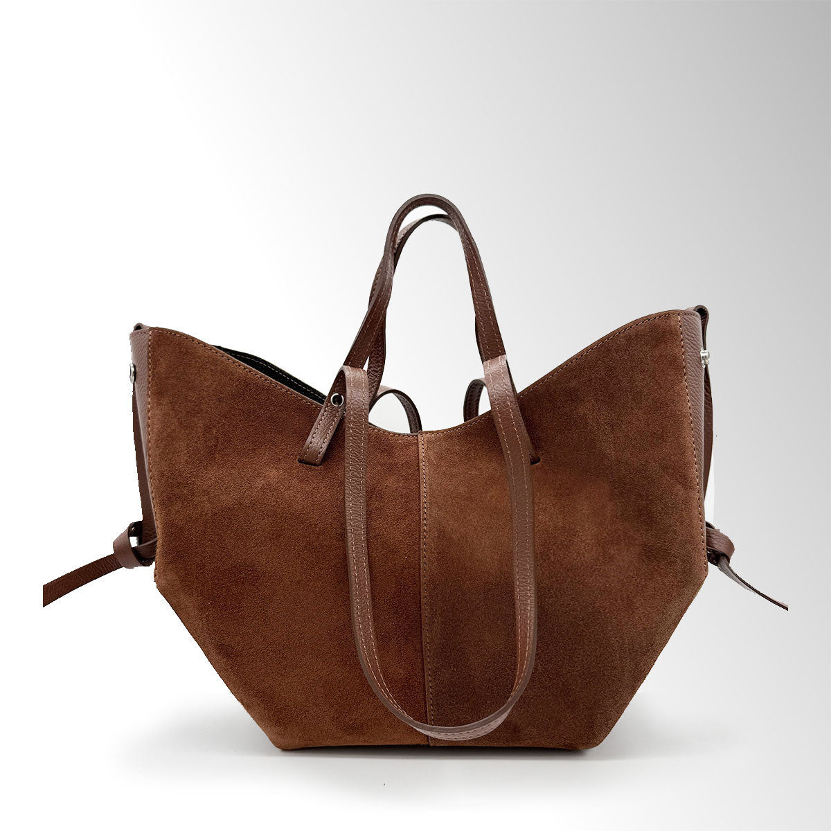 Borsa Butterfly con clip camoscio