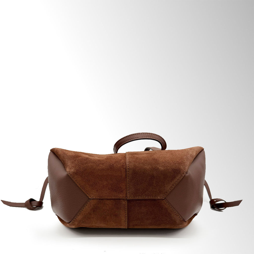 Borsa Butterfly con clip camoscio