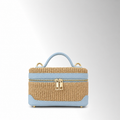 Borsa minibag Siria Rafia - Rafia pelle Cielo