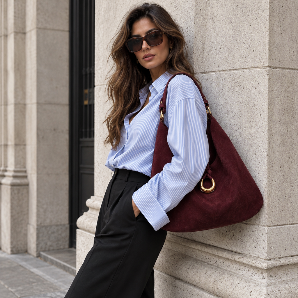 Borsa Shopper Chantal camoscio