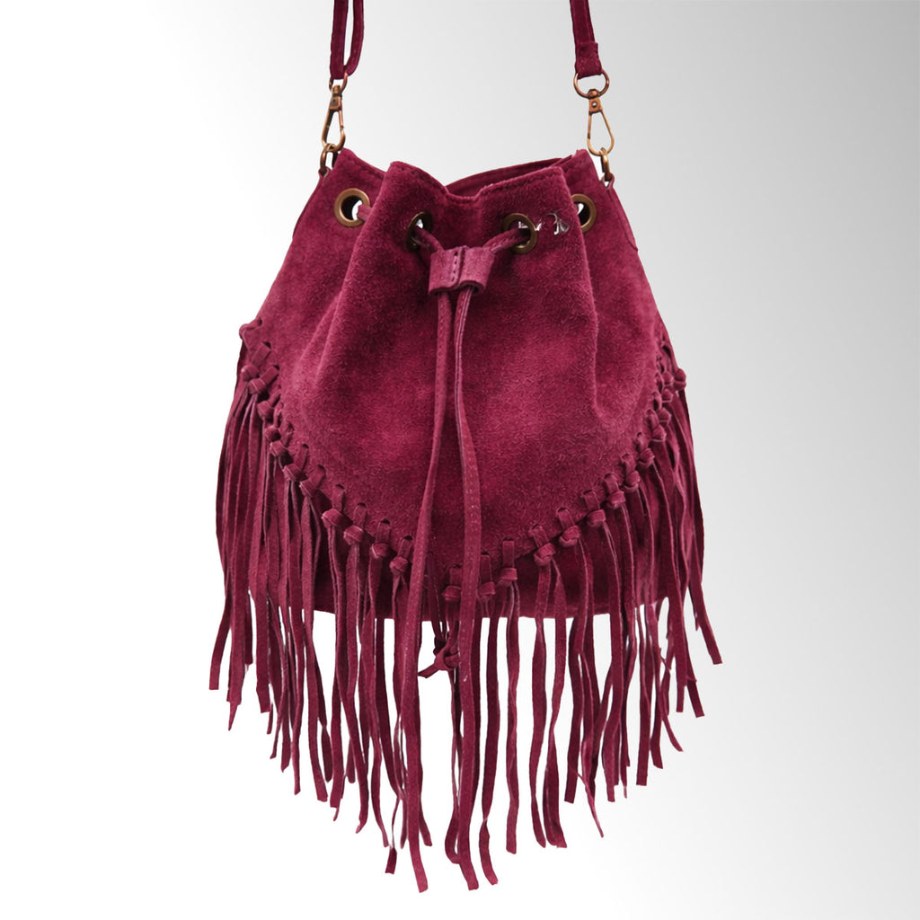 Borsa Coachella - Bordeaux camoscio