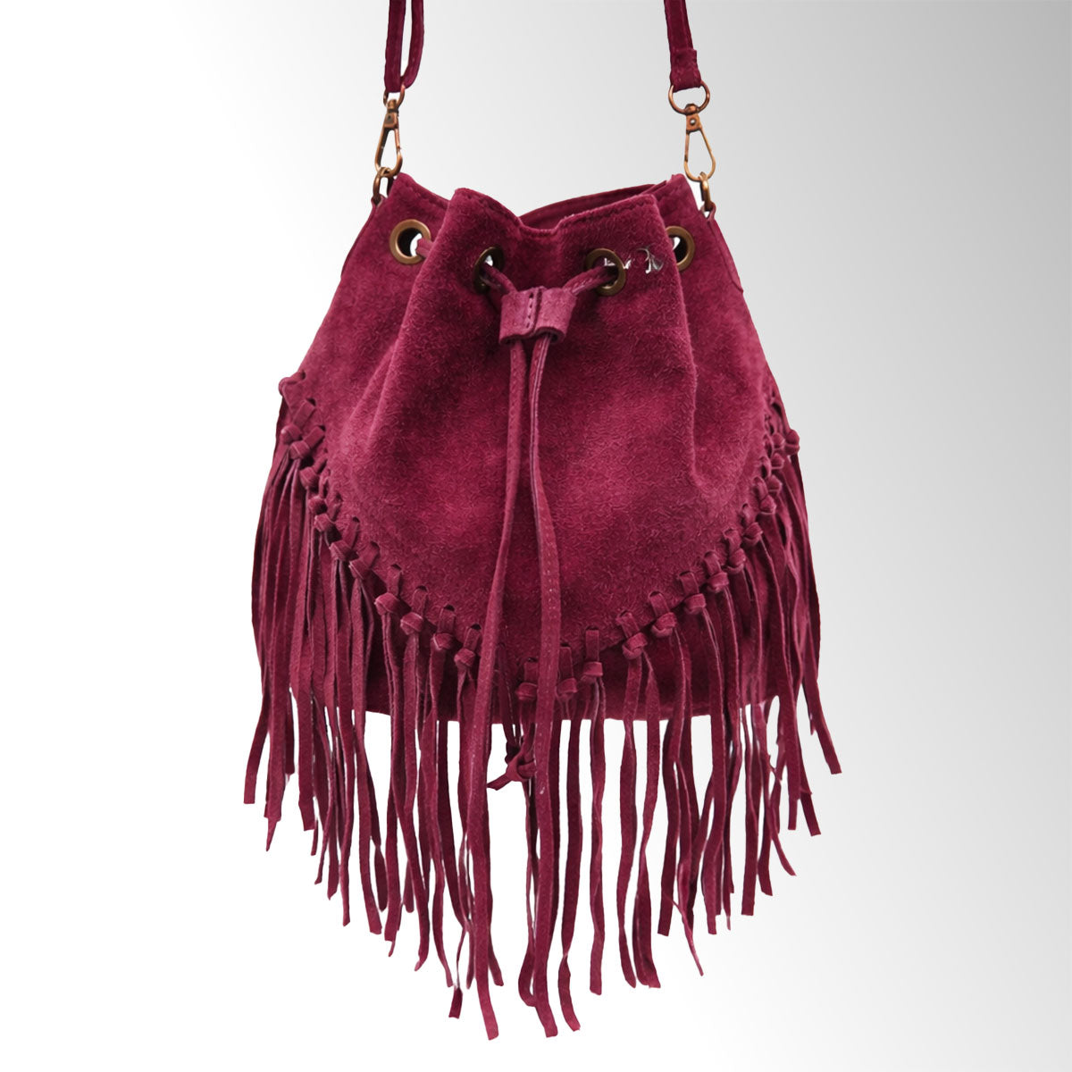 Borsa Coachella - Bordeaux camoscio