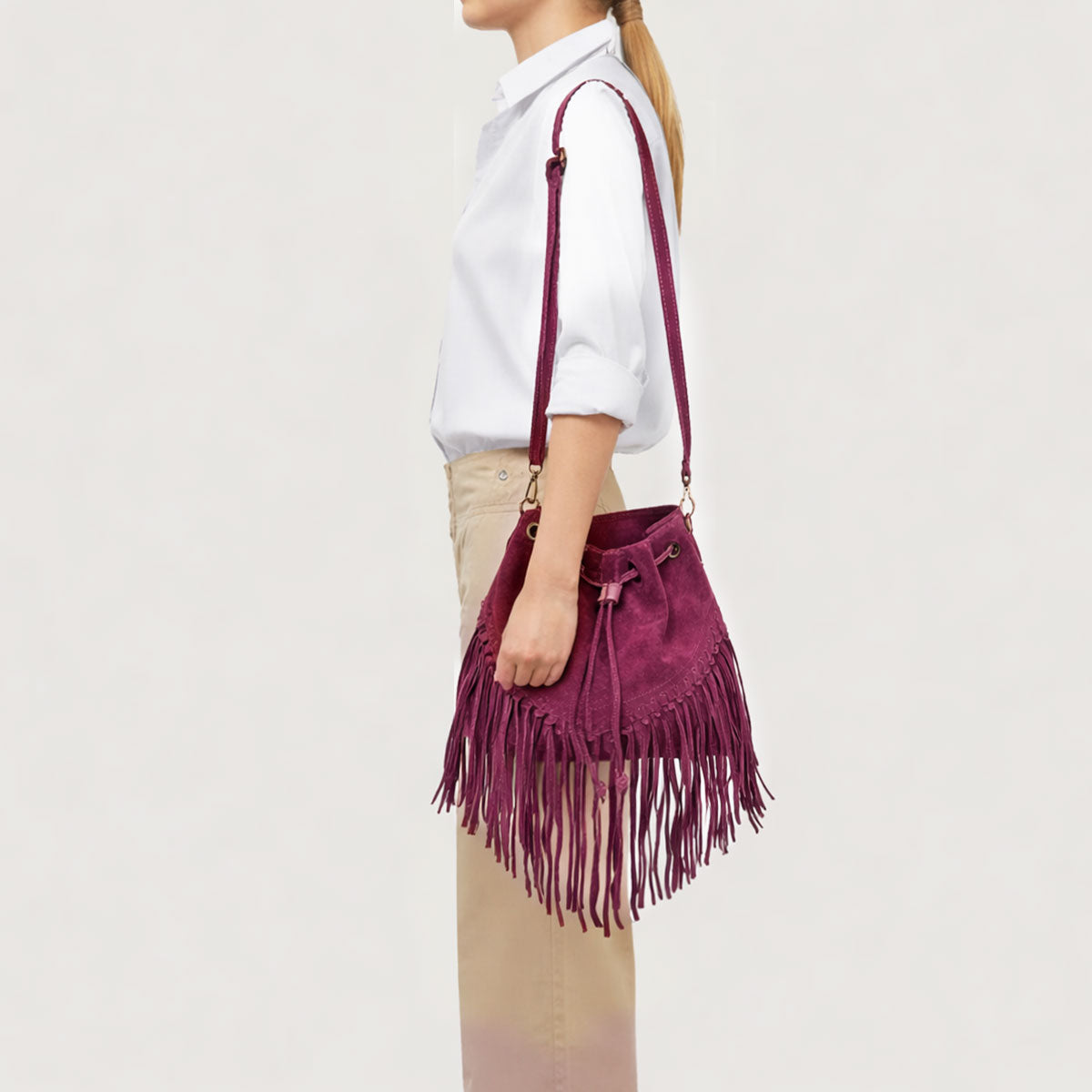 Borsa Coachella camoscio