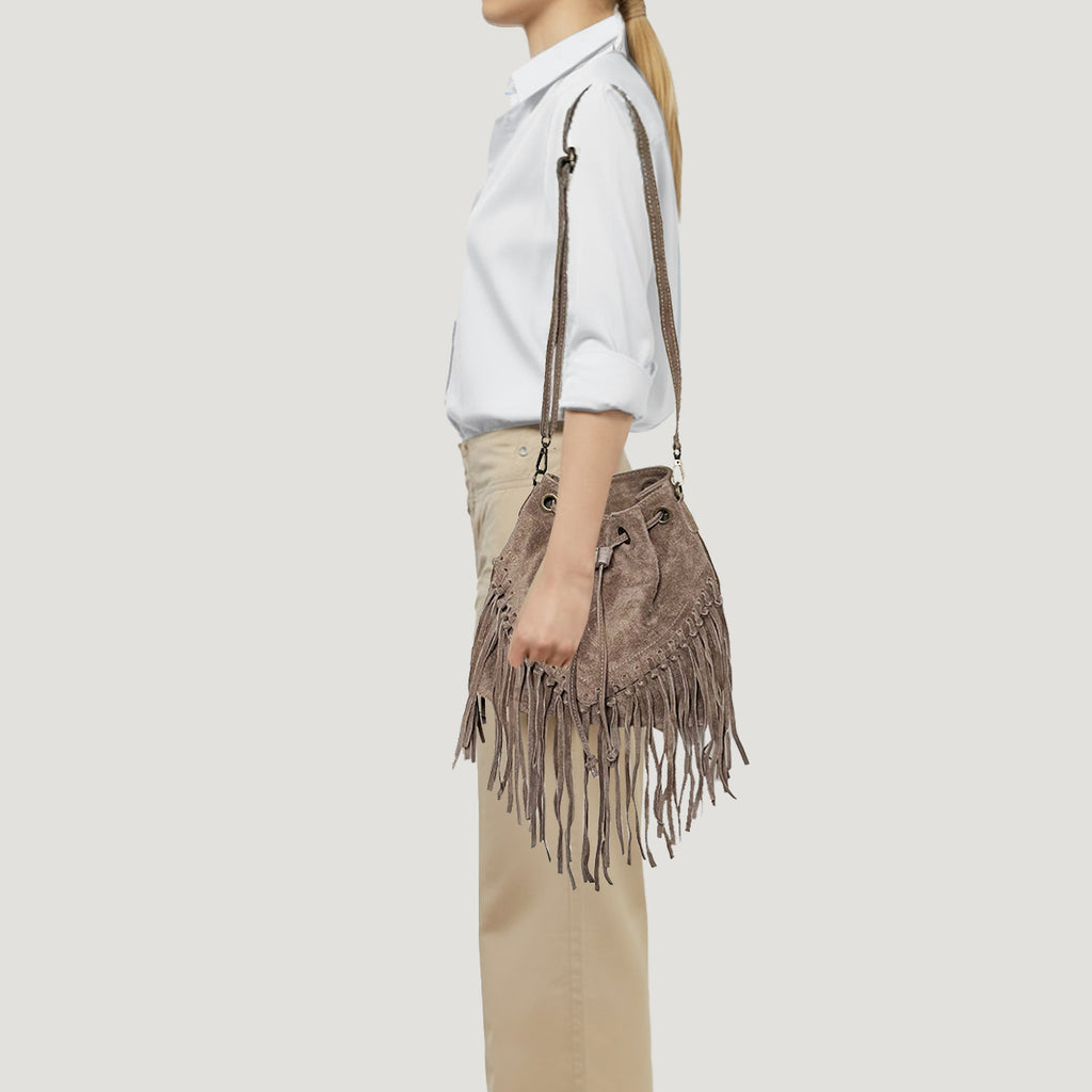 Borsa Coachella camoscio
