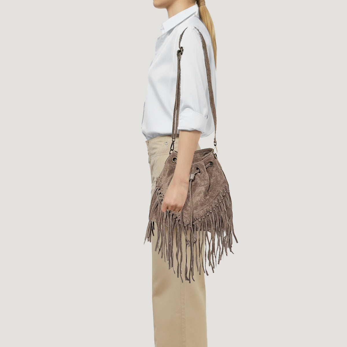 Borsa Coachella camoscio