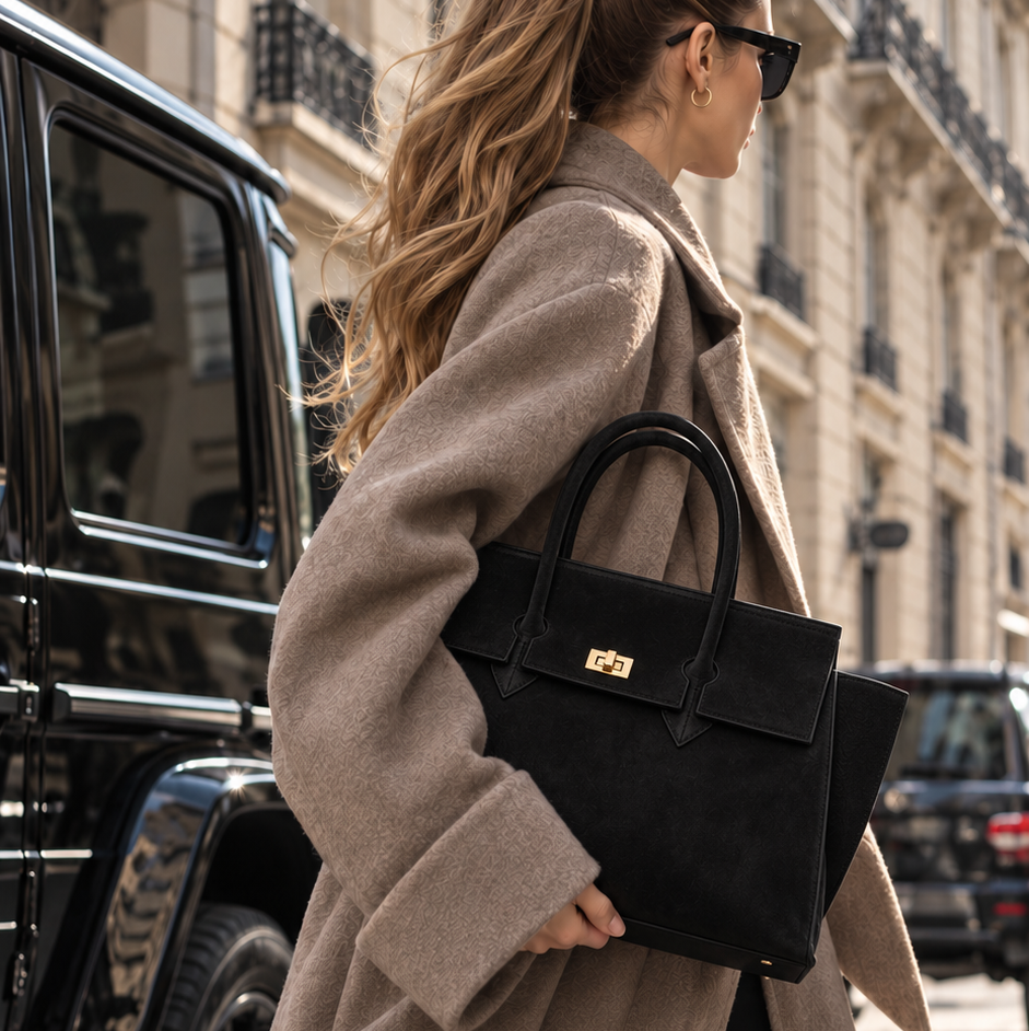 Borsa Emily camoscio