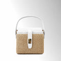 Borsa Doroty Rafia - Rafia pelle Bianco