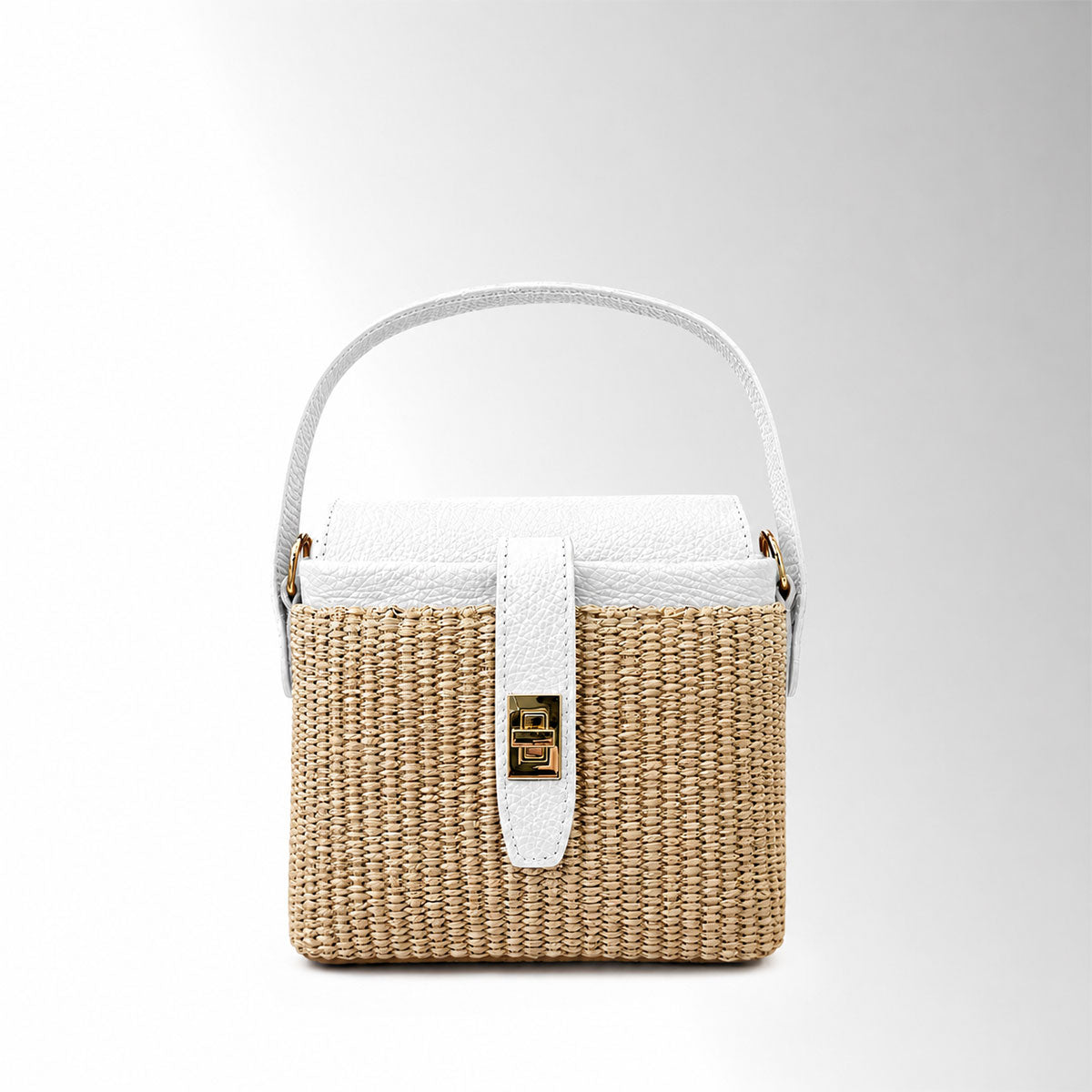 Borsa Doroty Rafia - Rafia pelle Bianco