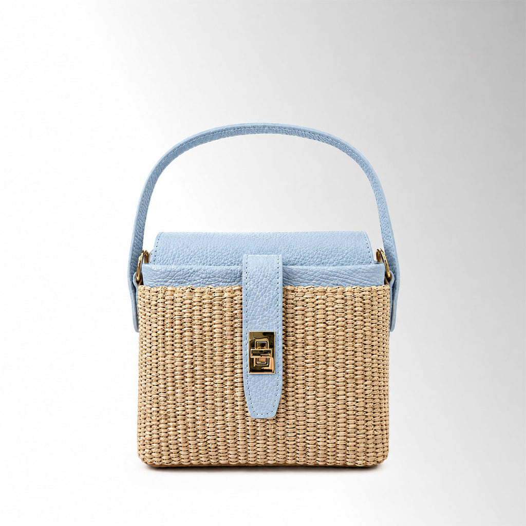 Borsa Doroty Rafia - Rafia pelle Cielo