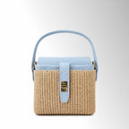 Borsa Doroty Rafia - Rafia pelle Cielo