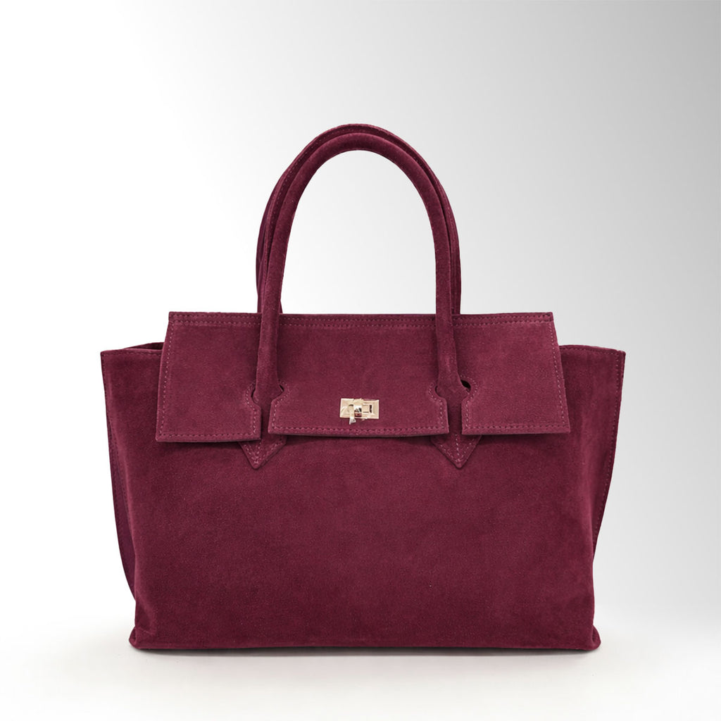Borsa Emily camoscio - Bordeaux camoscio