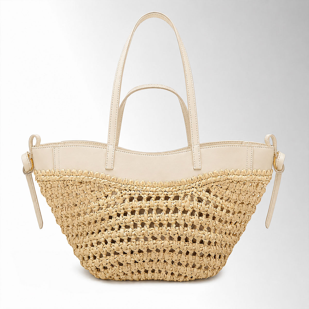 Borsa Ester Rafia Vienna - Rafia pelle latte