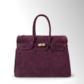 Borsa Evelyn camoscio - Bordeaux