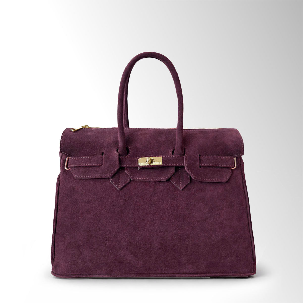 Borsa Evelyn camoscio - Bordeaux