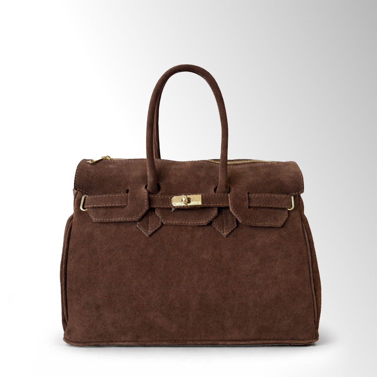 Borsa Evelyn camoscio - Marrone