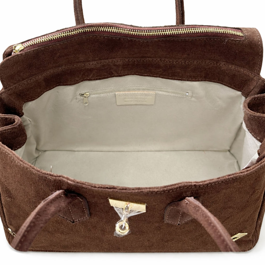 Borsa Evelyn camoscio