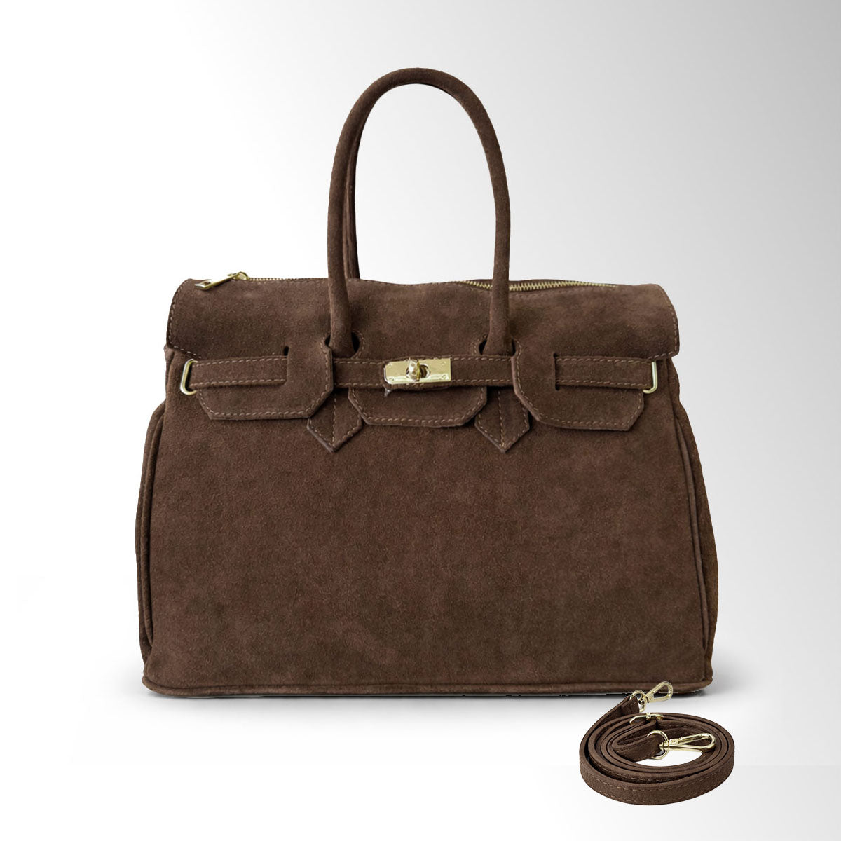 Borsa Evelyn camoscio