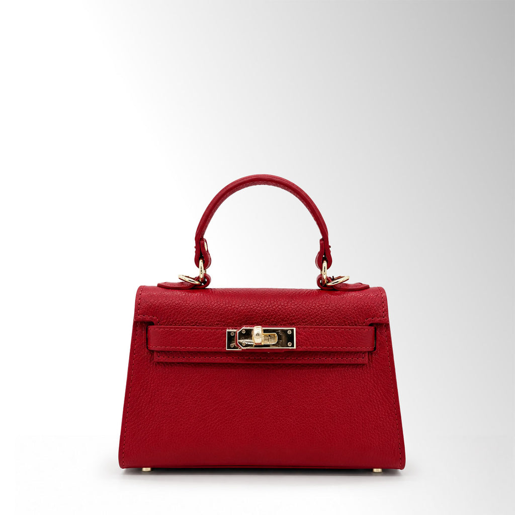 Borsa Gaya Pelle dollaro - Rosso dollaro
