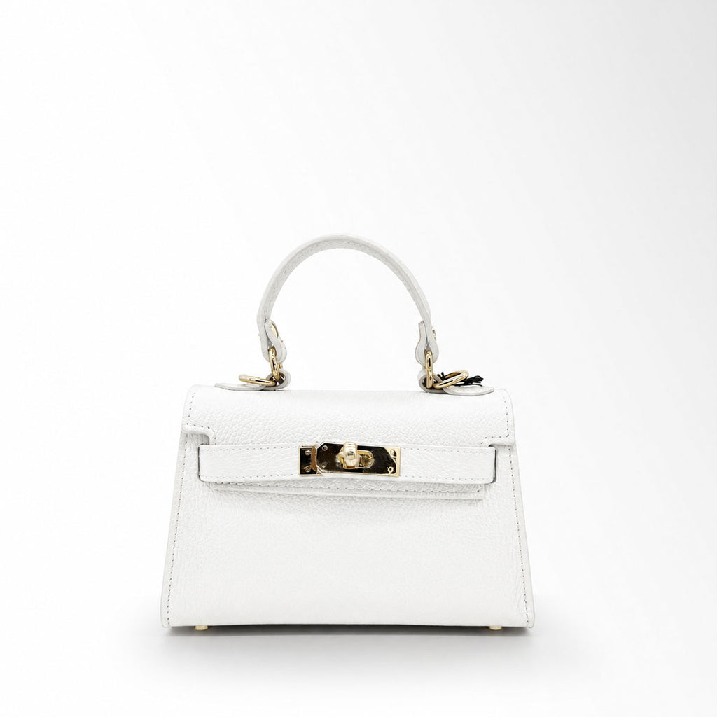 Borsa Gaya Pelle dollaro - Bianco dollaro