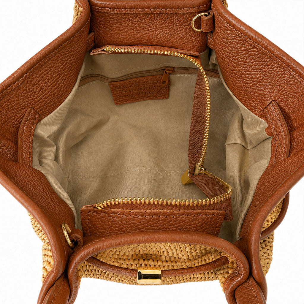 Borsa Gyoza Mid Rafia