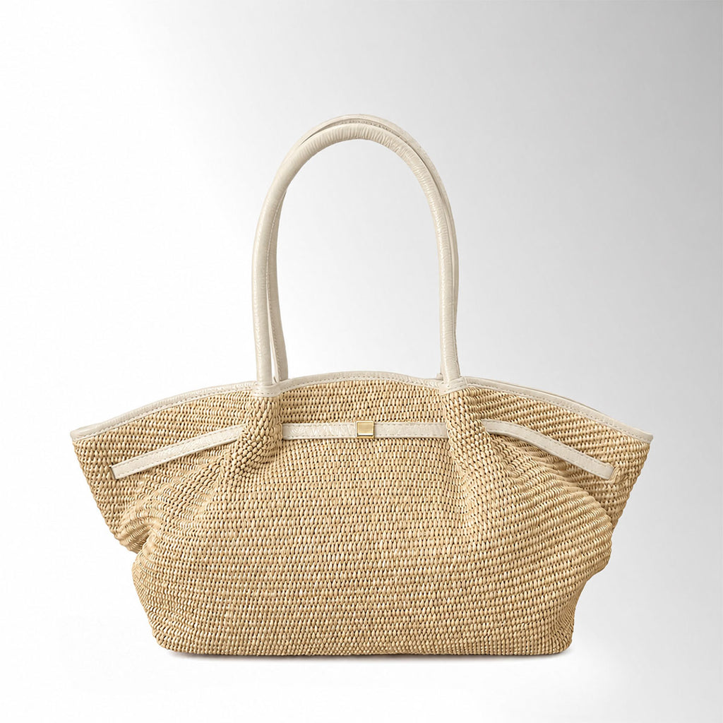 Borsa Gyoza Rafia - Latte