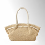 Borsa Gyoza Rafia - Latte