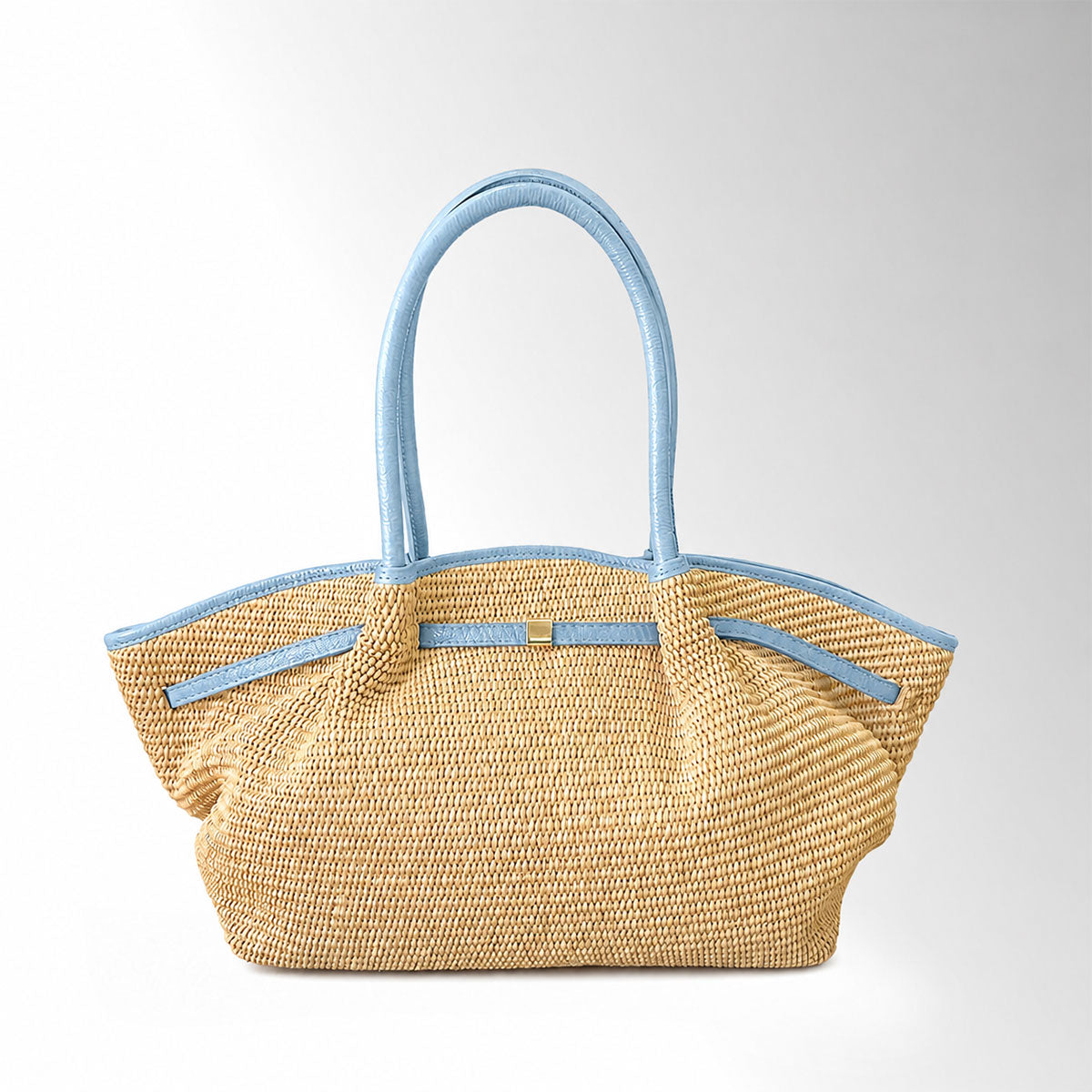Borsa Gyoza Rafia - Cielo