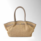 Borsa Gyoza Rafia - Taupe