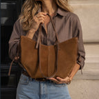 Borsa Butterfly con clip camoscio