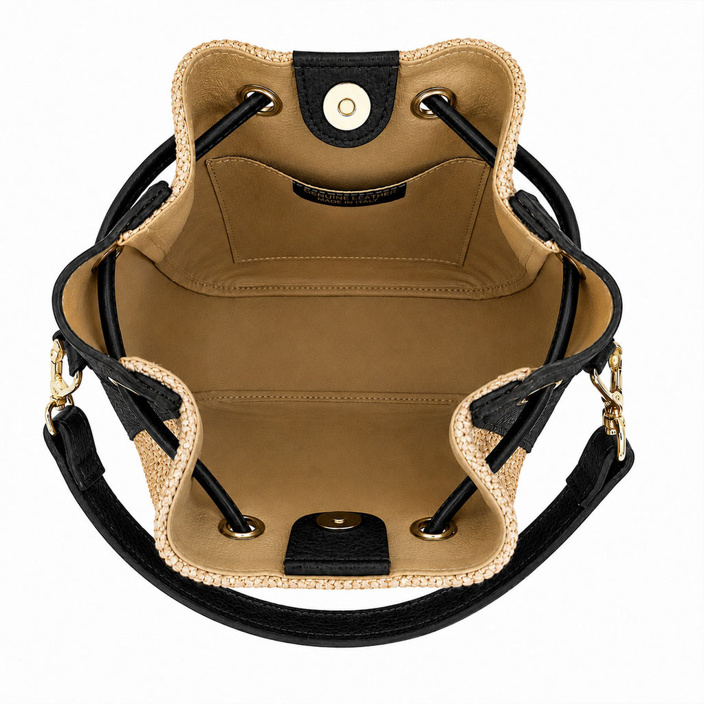 Borsa secchiello Ines Rafia