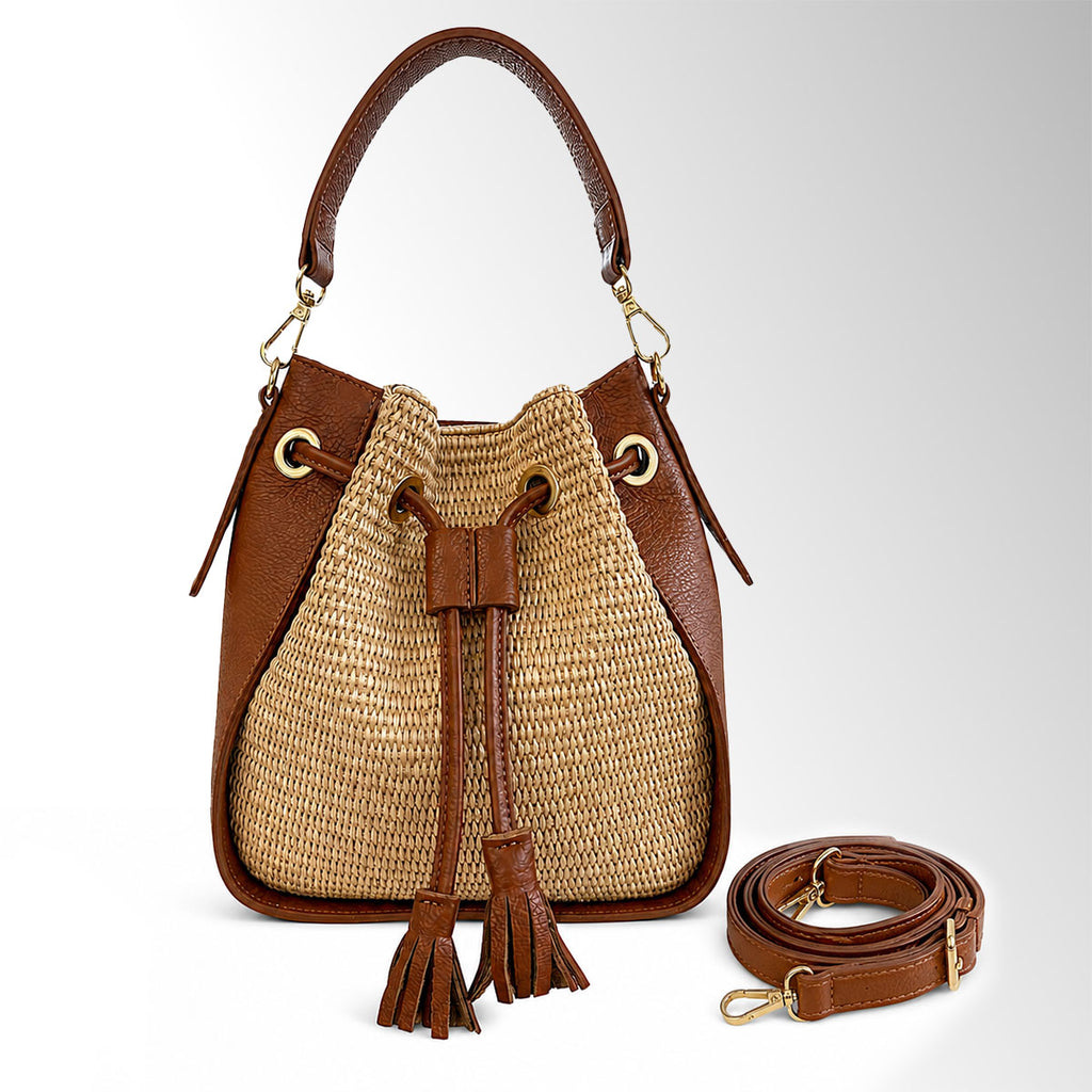 Borsa secchiello Ines Rafia