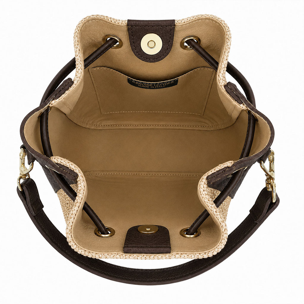 Borsa secchiello Ines Rafia