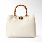 Borsa Maia Bambù - Latte