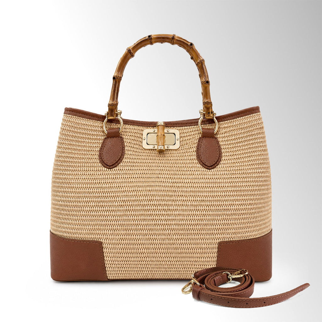 Borsa Maia Bambù - Rafia