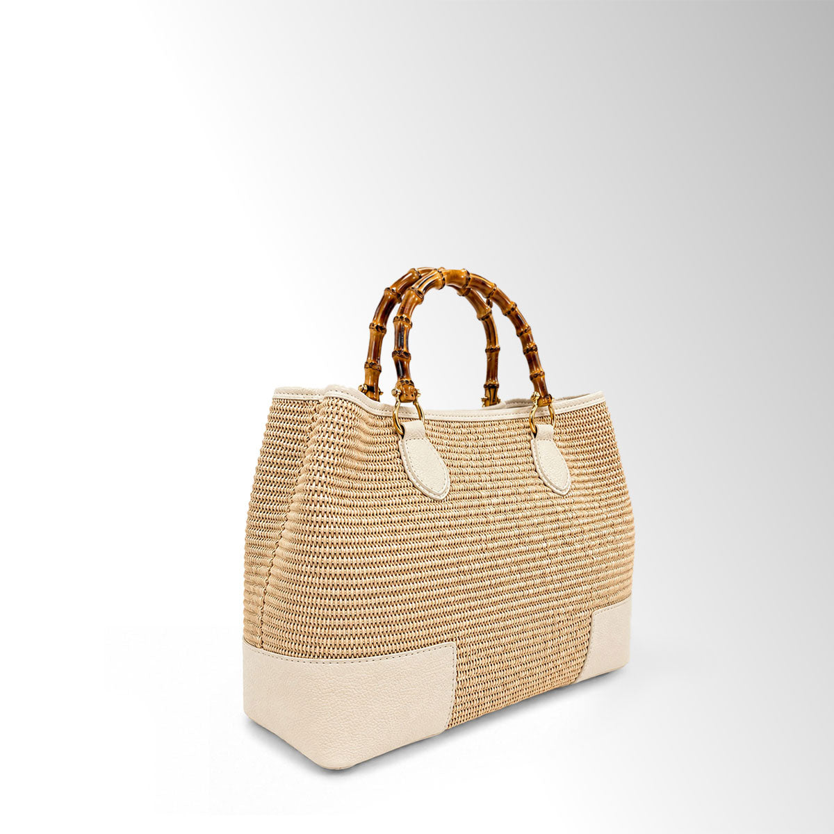 Borsa Maia Bambù Mid - Rafia