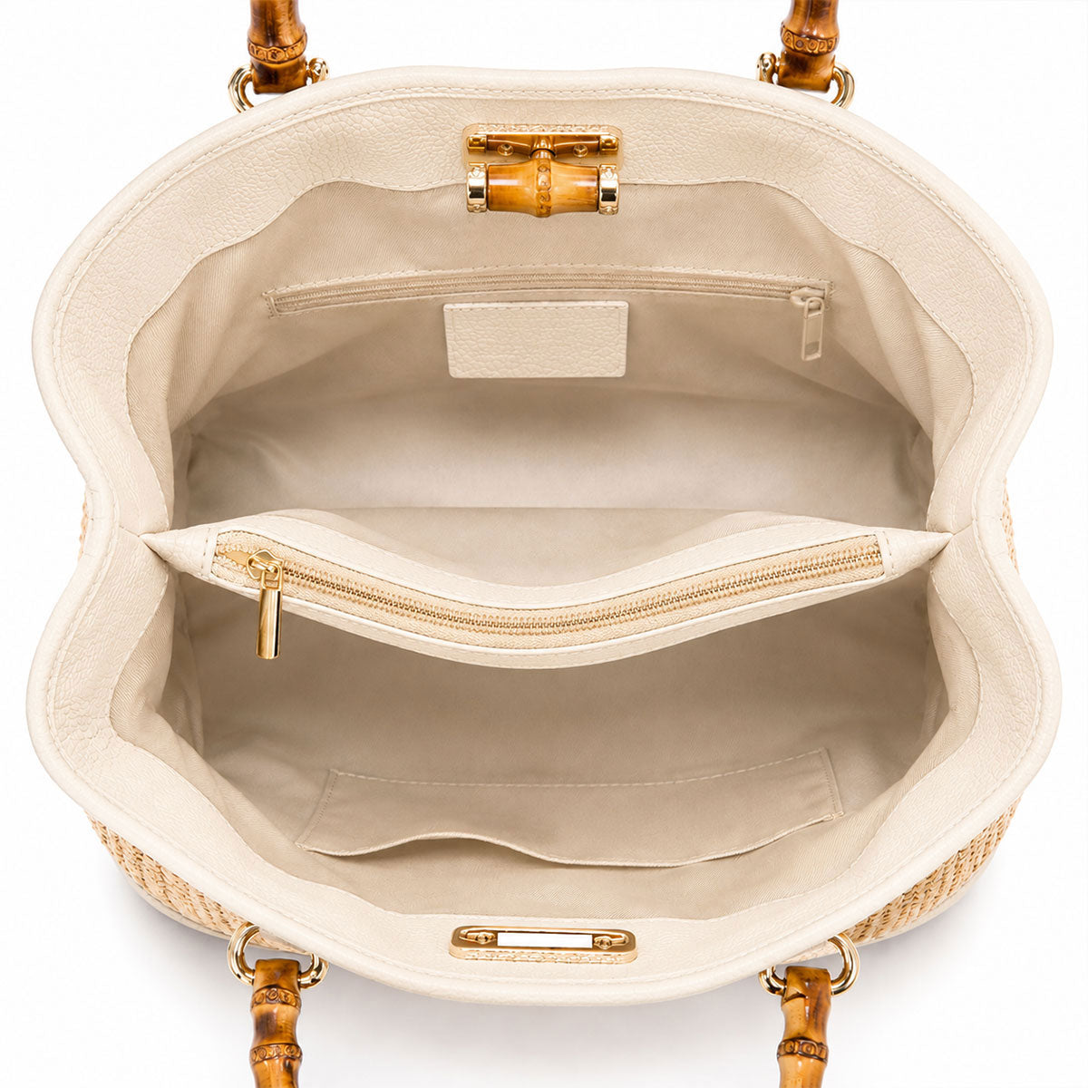 Borsa Maia Bambù Mid - Rafia