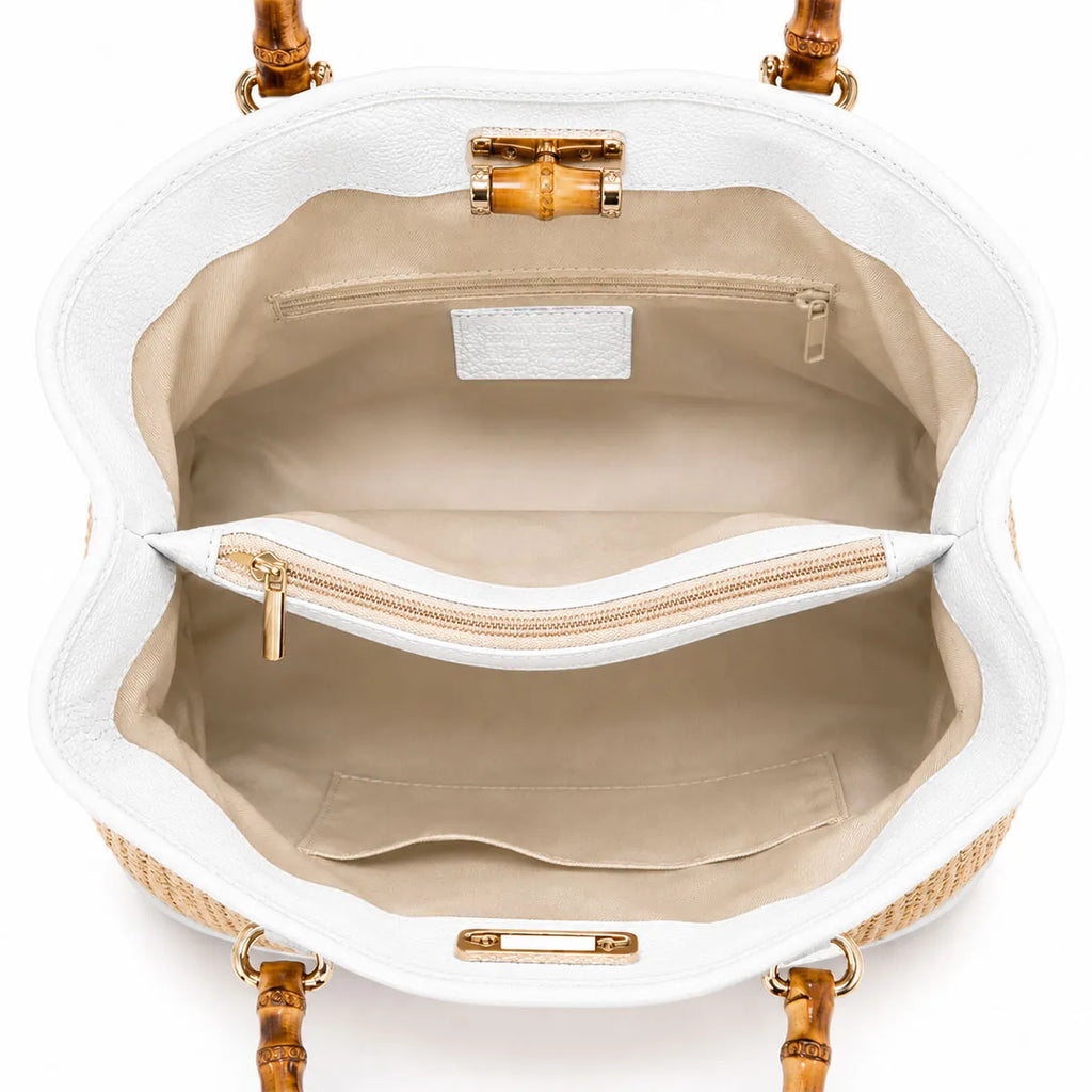 Borsa Maia Bambù Mid - Rafia